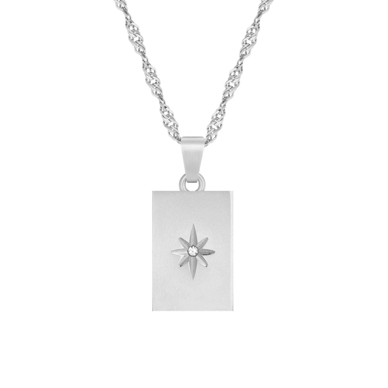 BohoMoon Stainless Steel Kaylee Star Necklace Silver