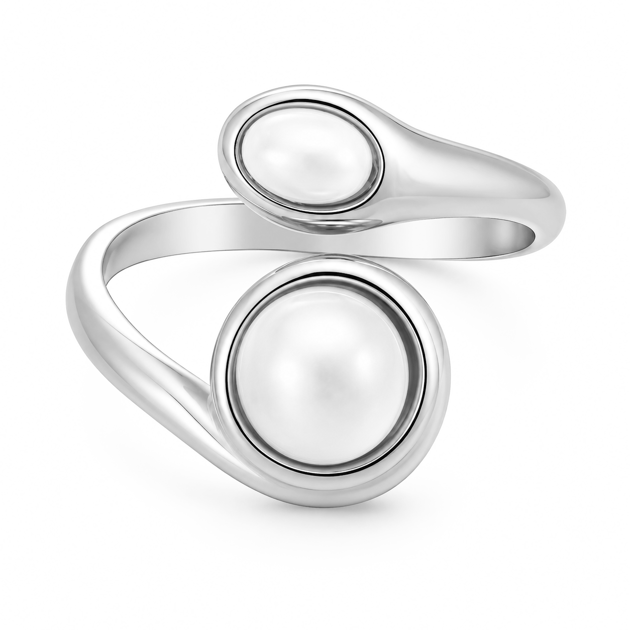 Bohomoon Stainless Steel Kelly Pearl Ring