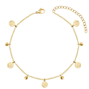 BohoMoon Stainless Steel Kelly Anklet Gold