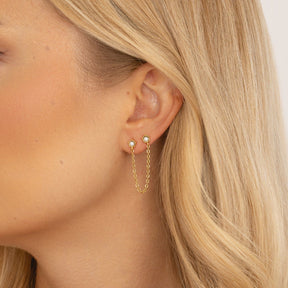 Bohomoon Stainless Steel Kendall Double Pearl Earrings