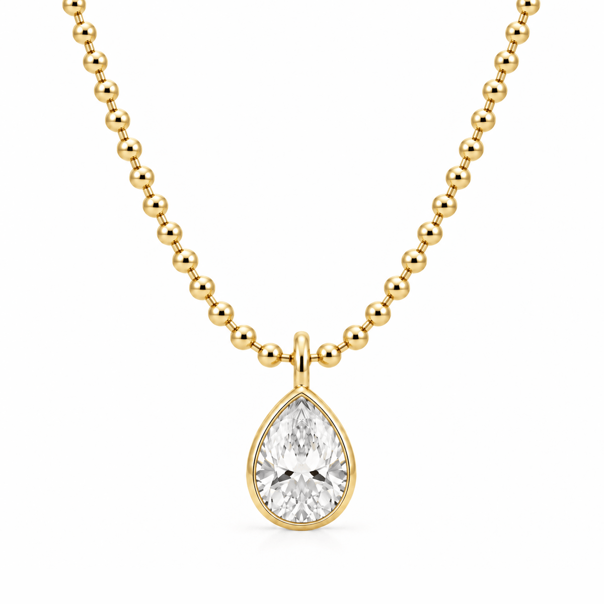 Bohomoon Stainless Steel Kenzie Pear Necklace