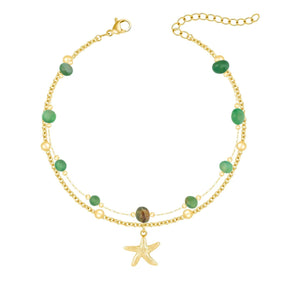 Bohomoon Stainless Steel Khloe Starfish Anklet