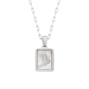 BohoMoon Stainless Steel Labyrinth Zodiac Necklace