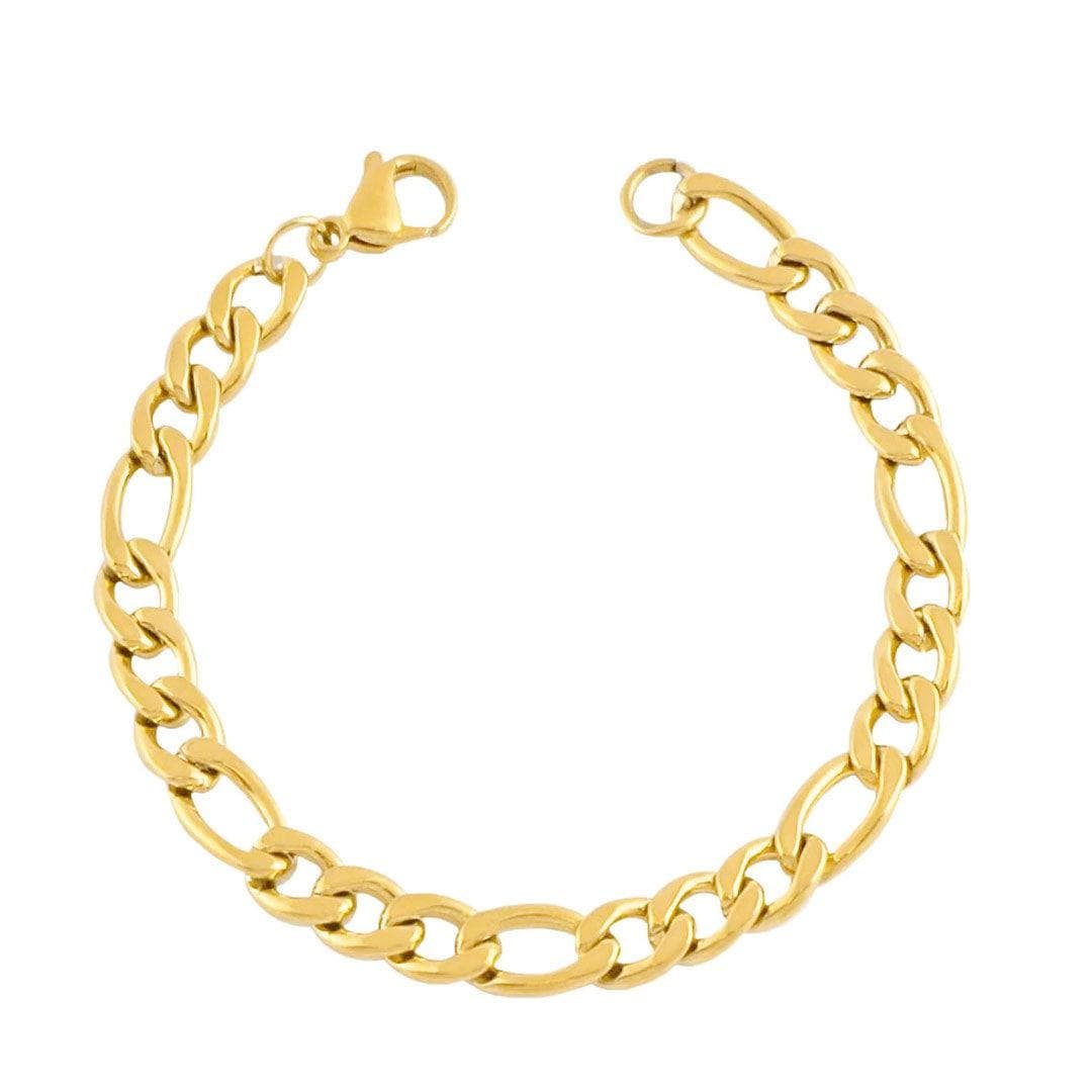 BohoMoon Stainless Steel Laila Figaro Bracelet Gold / Small