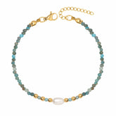 BohoMoon Stainless Steel Lake Pearl Bracelet Gold