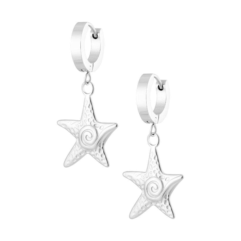 Bohomoon Stainless Steel Lani Starfish Hoop Earrings