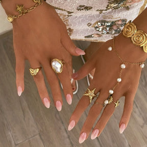 Bohomoon Stainless Steel Lani Starfish Ring