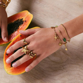 Bohomoon Stainless Steel Lani Starfish Ring