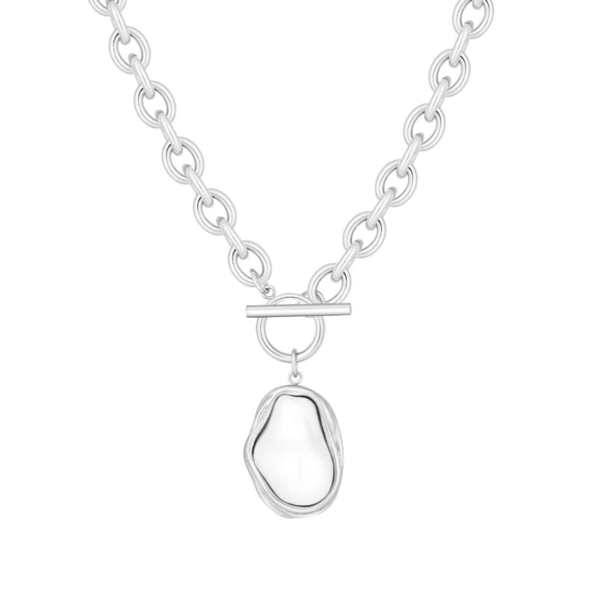 Bohomoon Stainless Steel Laurel TBar Necklace