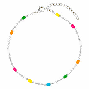 Bohomoon Stainless Steel Lehua Anklet