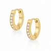 Bohomoon Stainless Steel Lexi Huggie Hoop Earrings