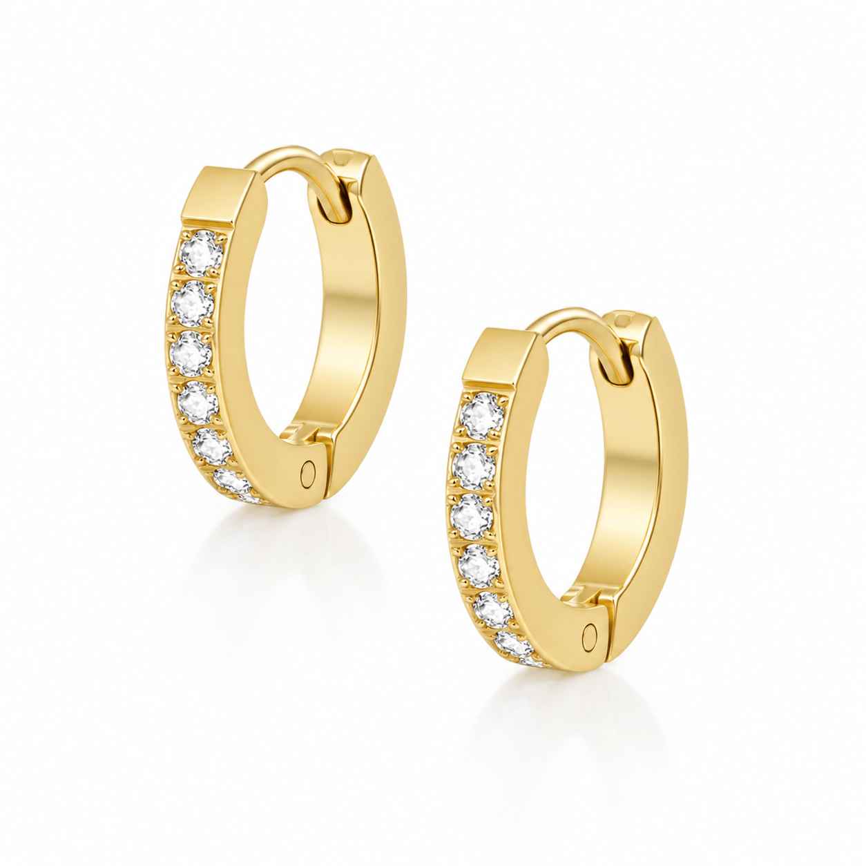 Bohomoon Stainless Steel Lexi Huggie Hoop Earrings