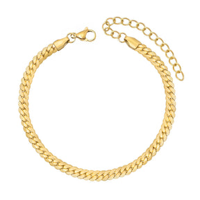 BohoMoon Stainless Steel Liberty Anklet Gold