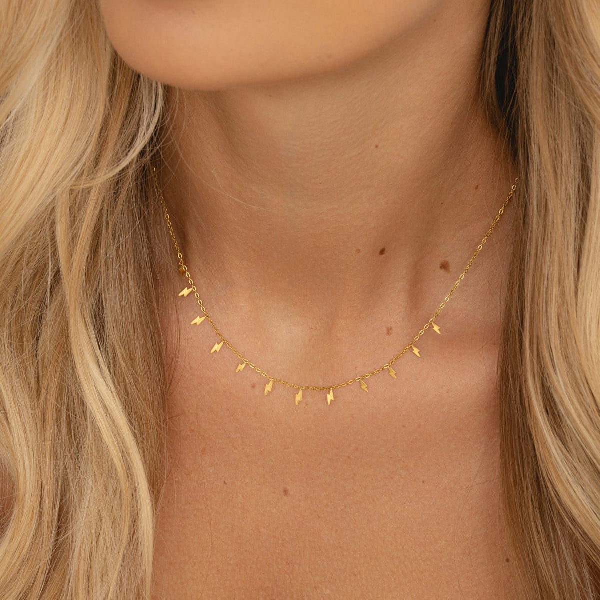 Bohomoon Stainless Steel Lightning Bolt Necklace