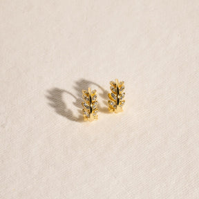 Bohomoon Stainless Steel Lily Hoop Earrings