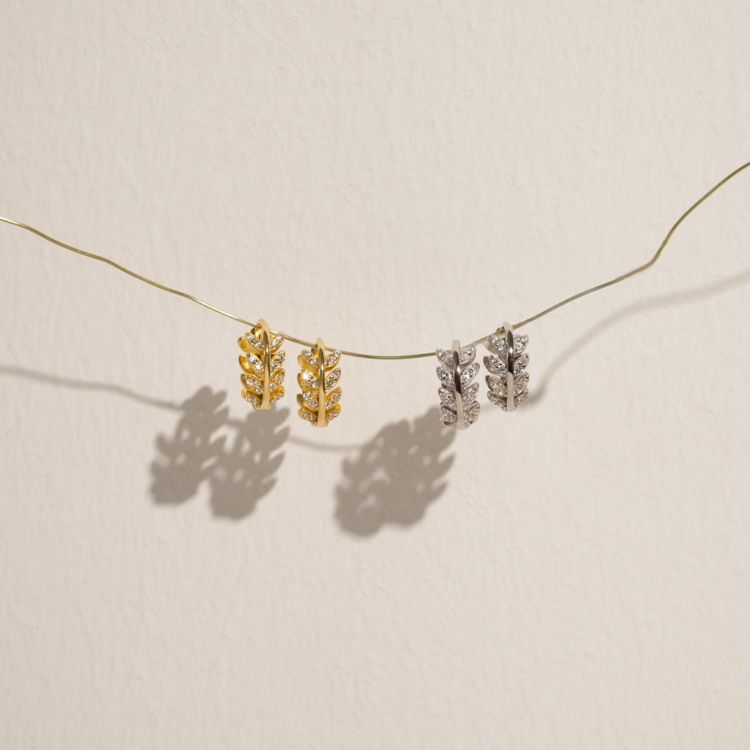 Bohomoon Stainless Steel Lily Hoop Earrings