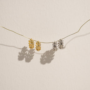 Bohomoon Stainless Steel Lily Hoop Earrings