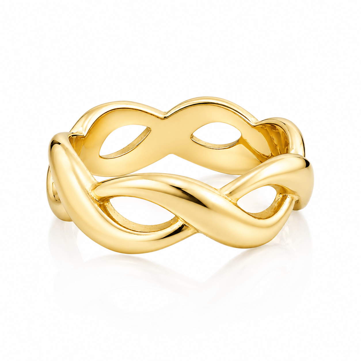 Bohomoon Stainless Steel Linked Ring