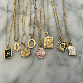 BohoMoon Stainless Steel Lola Initial Necklace