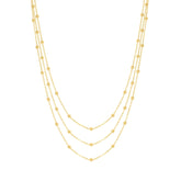 BohoMoon Stainless Steel London Layered Necklace Gold