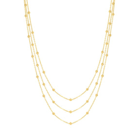 BohoMoon Stainless Steel London Layered Necklace Gold