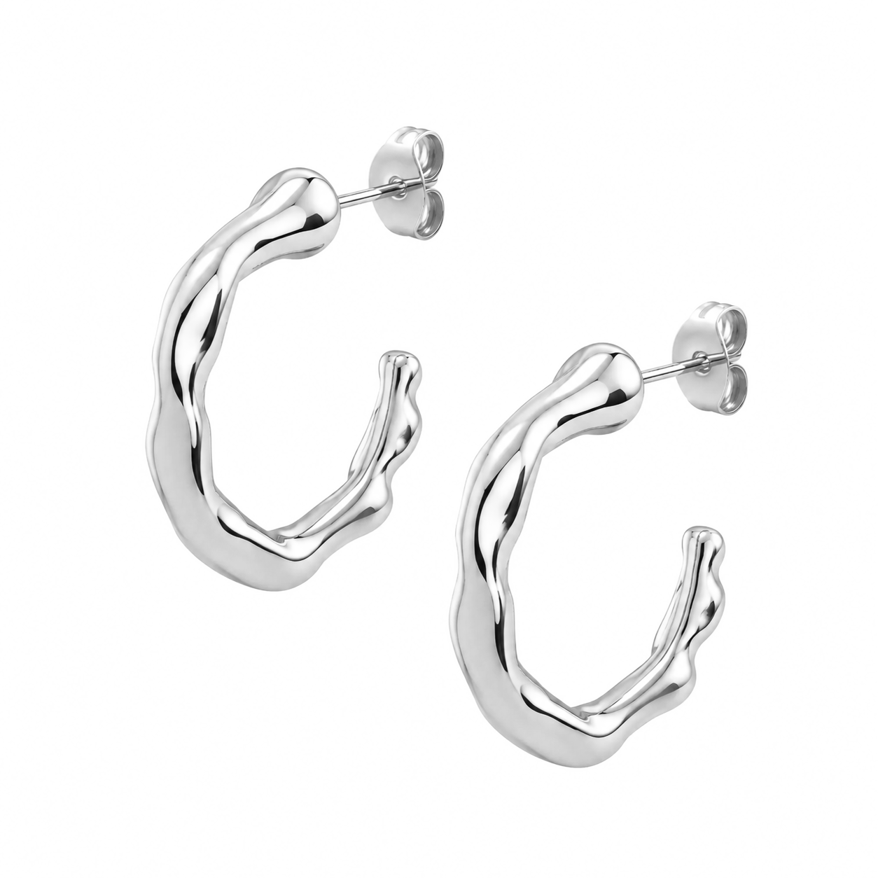 Bohomoon Stainless Steel Loren Hoop Earrings