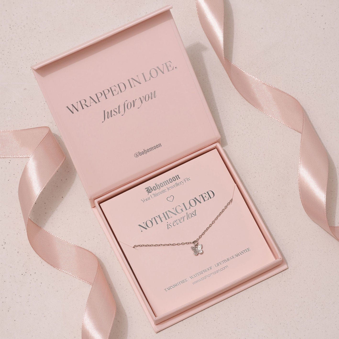 Bohomoon Stainless Steel Loved Not Lost Necklace