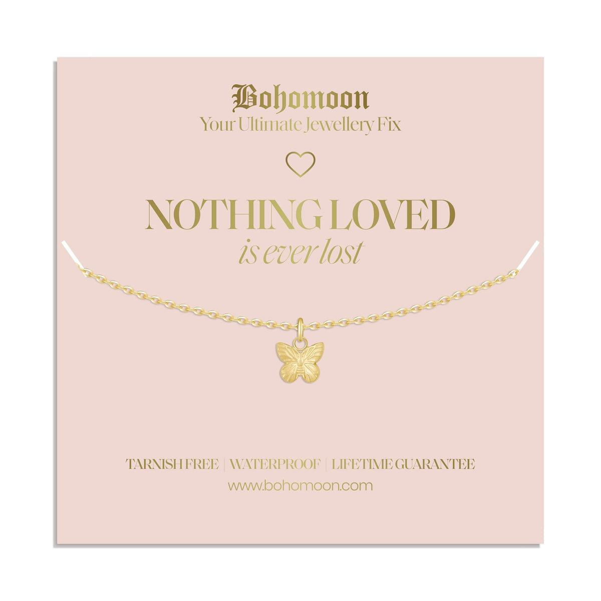 Bohomoon Stainless Steel Loved Not Lost Necklace