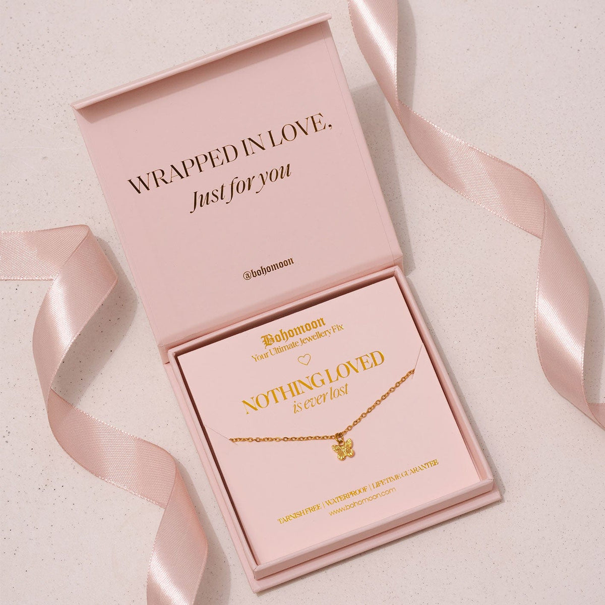 Bohomoon Stainless Steel Loved Not Lost Necklace