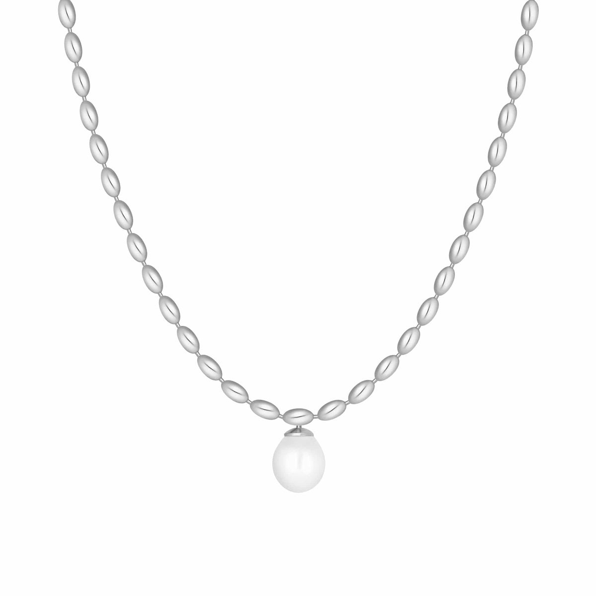 Bohomoon Stainless Steel Lover Pearl Necklace
