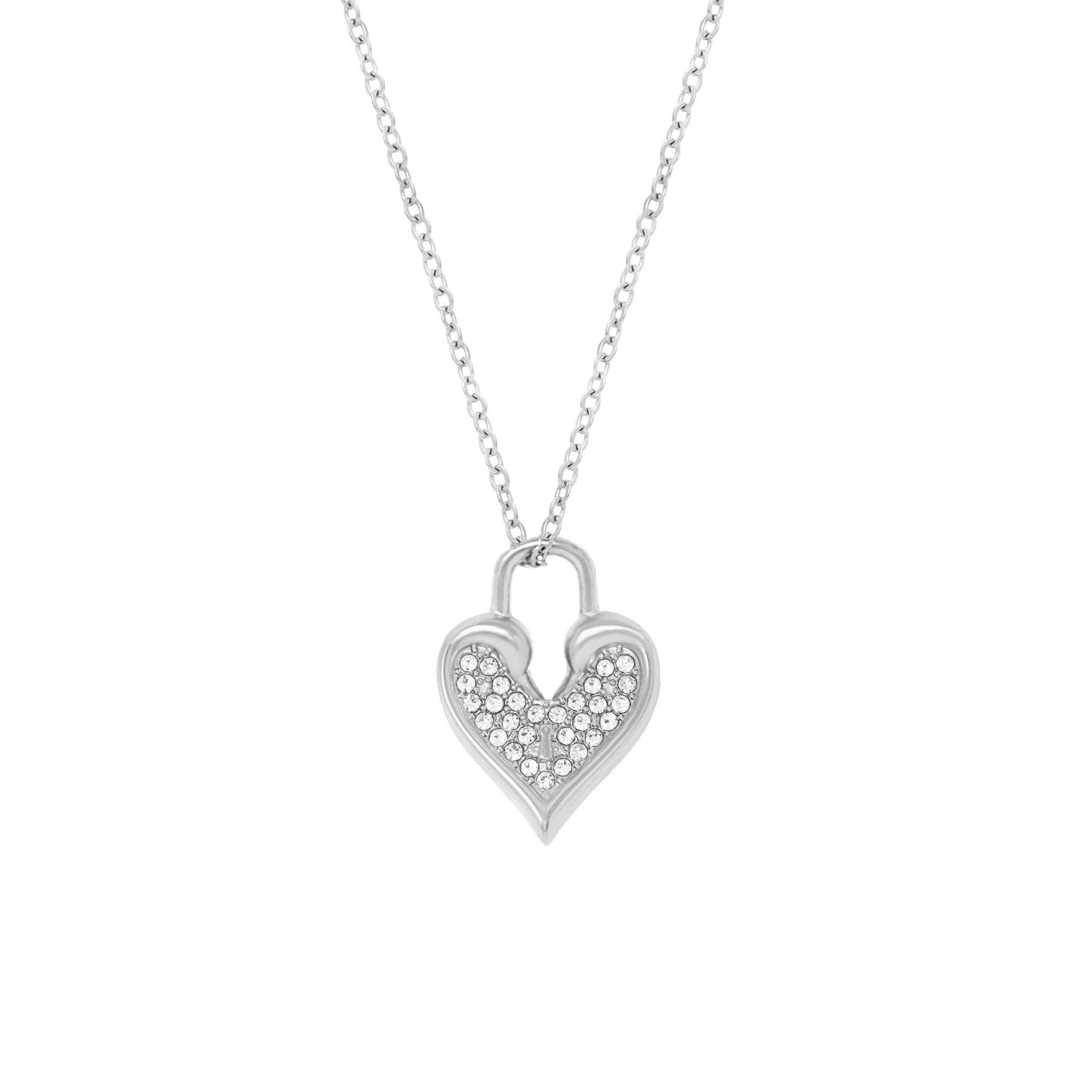 BohoMoon Stainless Steel Lovers Necklace Silver