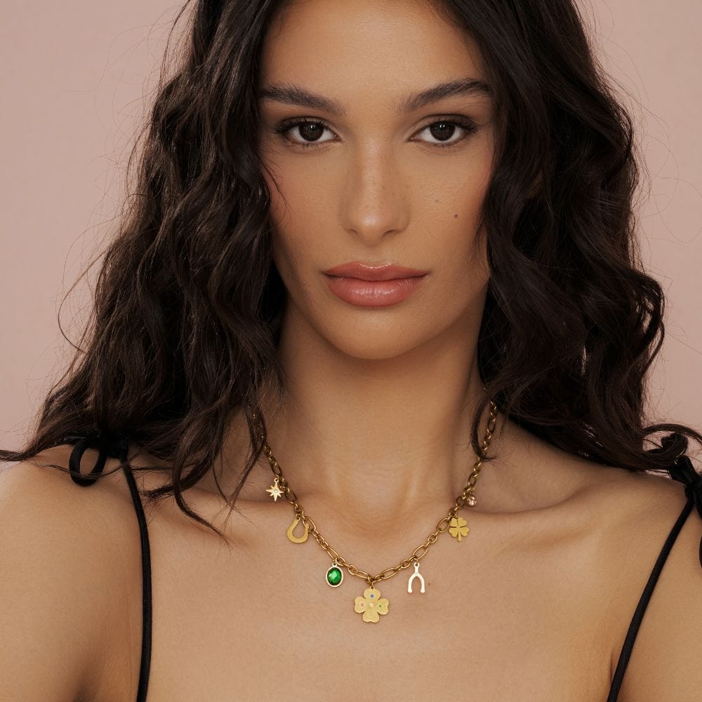 Bohomoon Stainless Steel Lucky Girl Syndrome Necklace