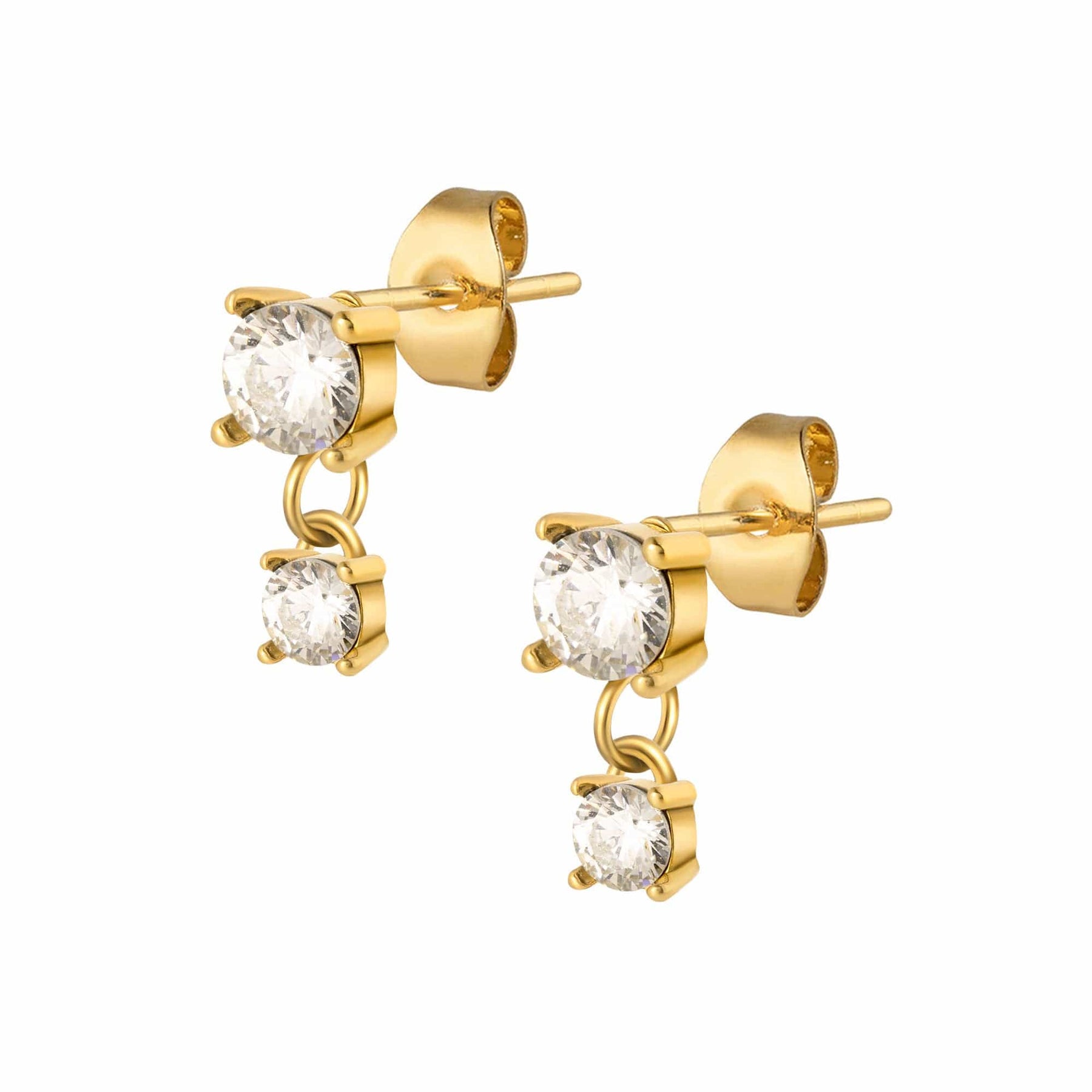 BohoMoon Stainless Steel Lumen Hoop Earrings Gold