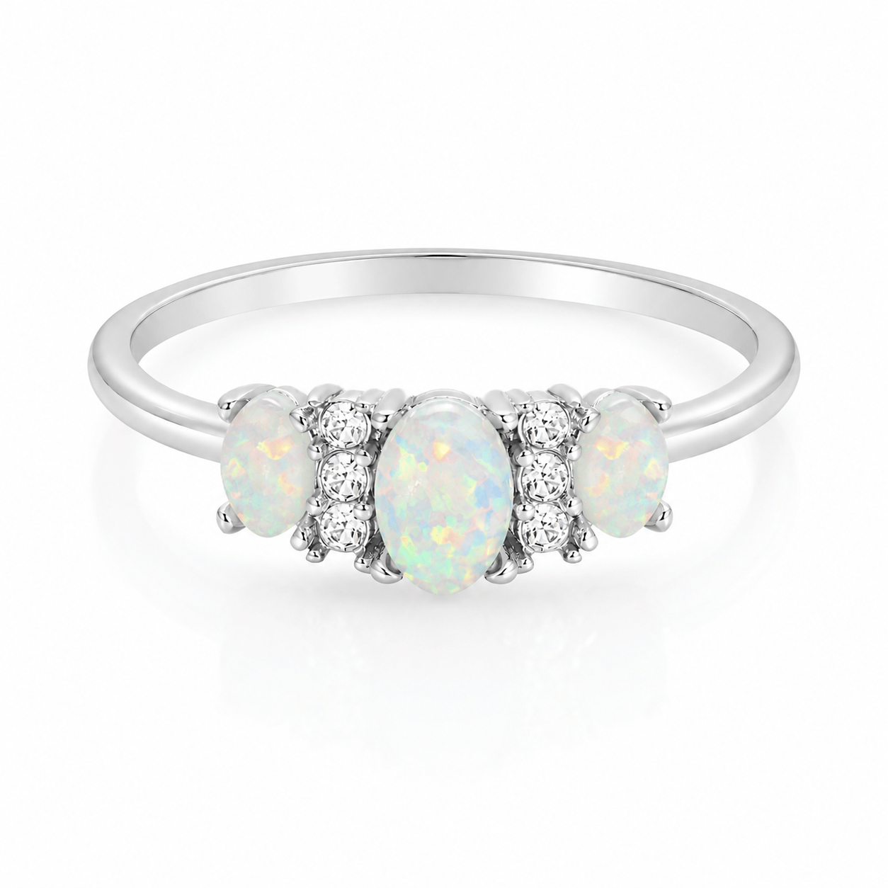 Bohomoon Stainless Steel Lumi Opal Ring