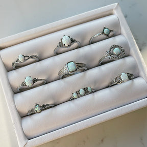BohoMoon Stainless Steel Lumi Opal  Ring