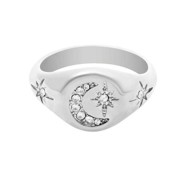 Bohomoon Luna Signet Ring | Sweatproof & Tarnish Free