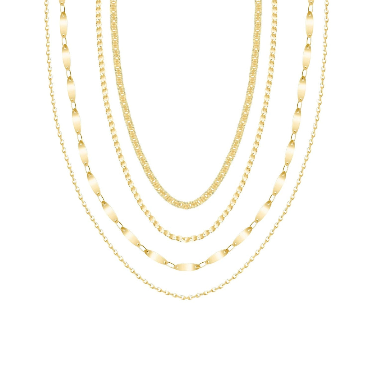 Bohomoon Stainless Steel Luva Layered Necklace