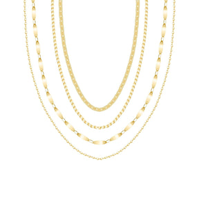 Bohomoon Stainless Steel Luva Layered Necklace