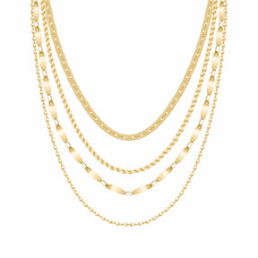 Bohomoon Stainless Steel Luva Layered Necklace