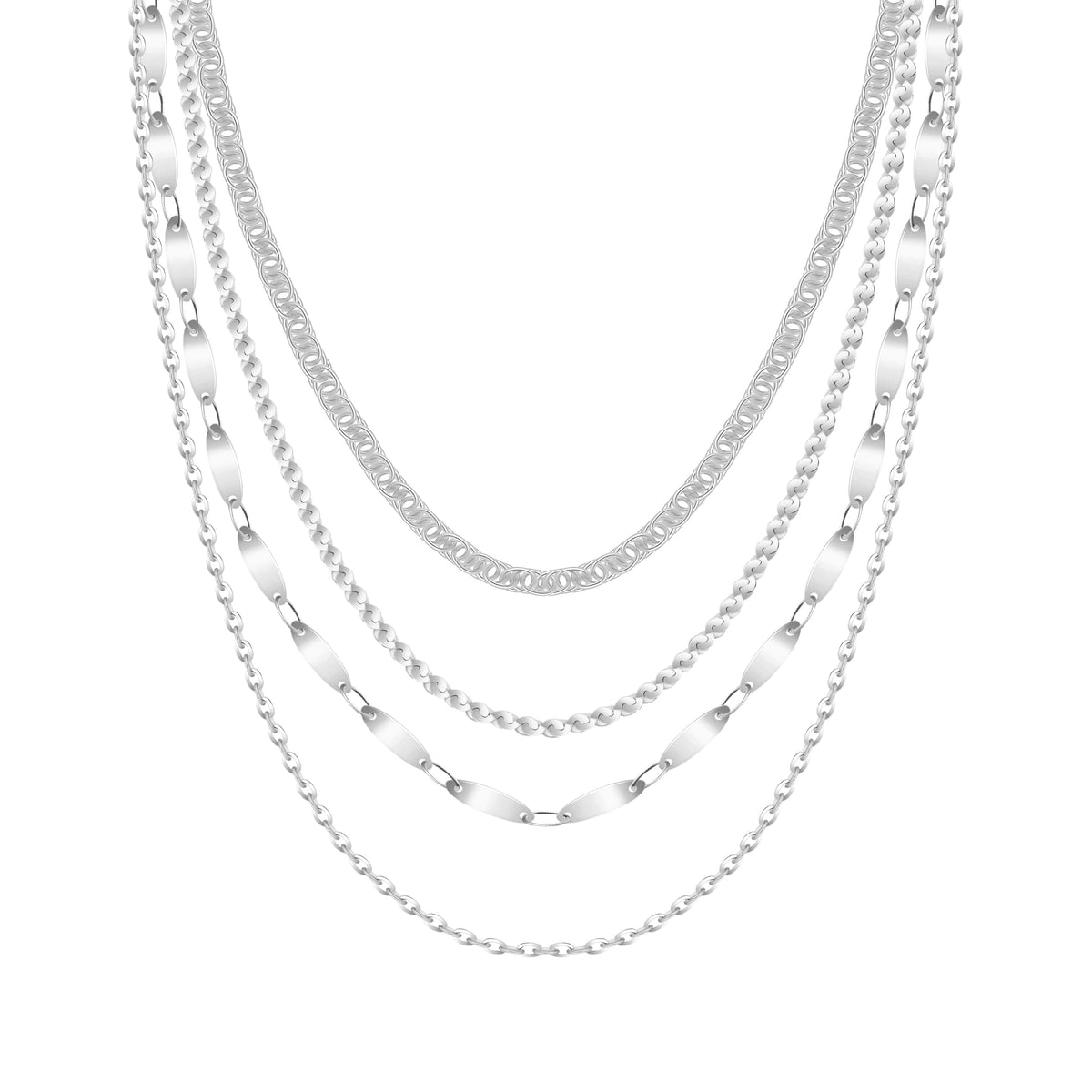 Bohomoon Stainless Steel Luva Layered Necklace