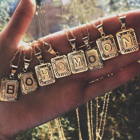 BOHOMOON Stainless Steel Luxe Initial Necklace