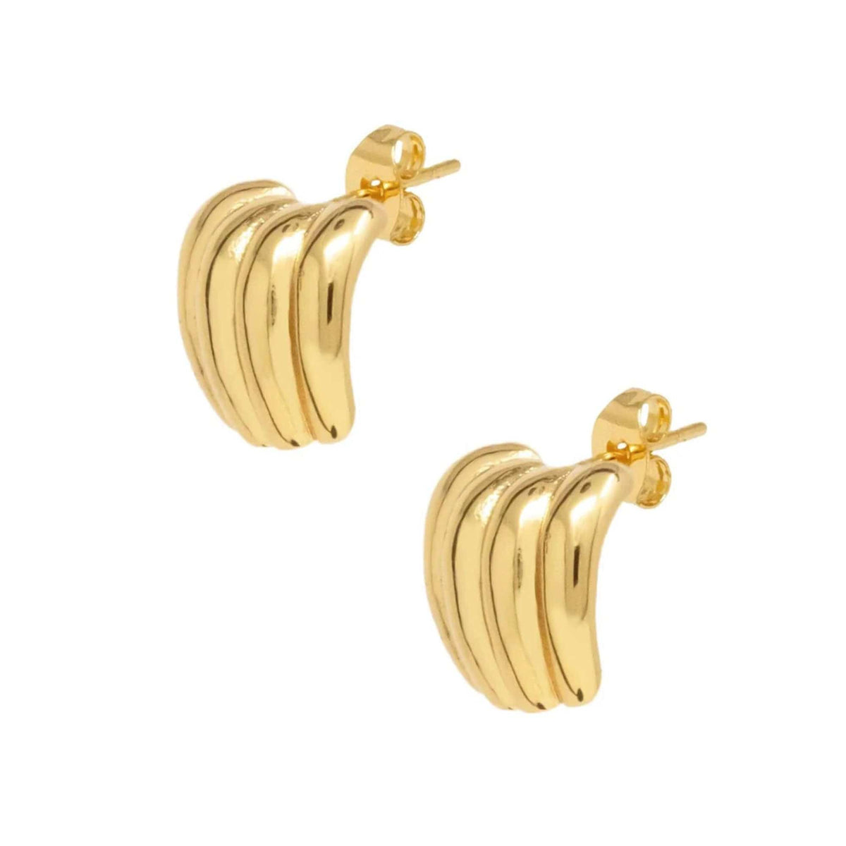 BohoMoon Stainless Steel Madden Stud Earrings Gold