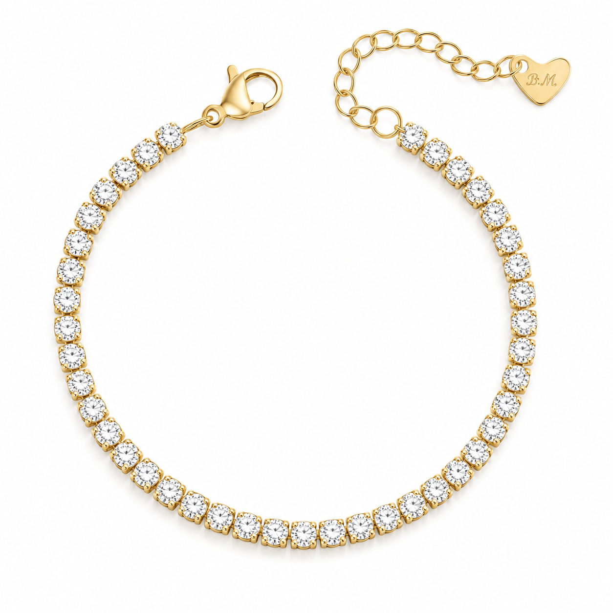 Bohomoon Stainless Steel Mademoiselle Tennis Bracelet