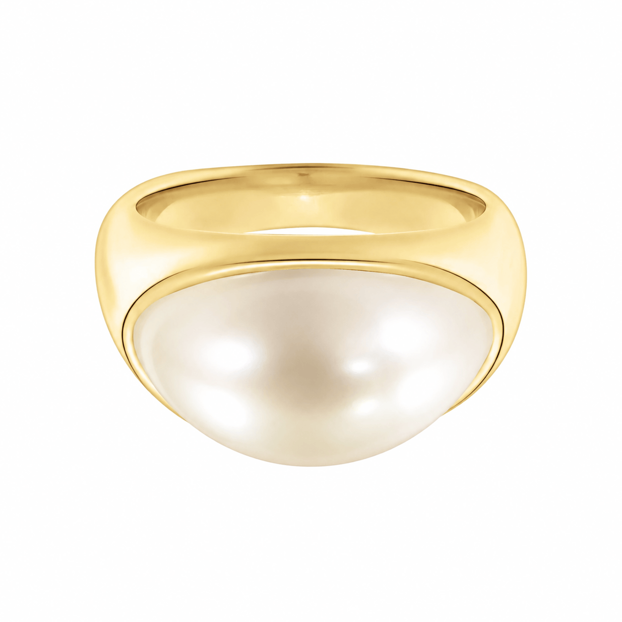 Bohomoon Stainless Steel Maeve Pearl Ring