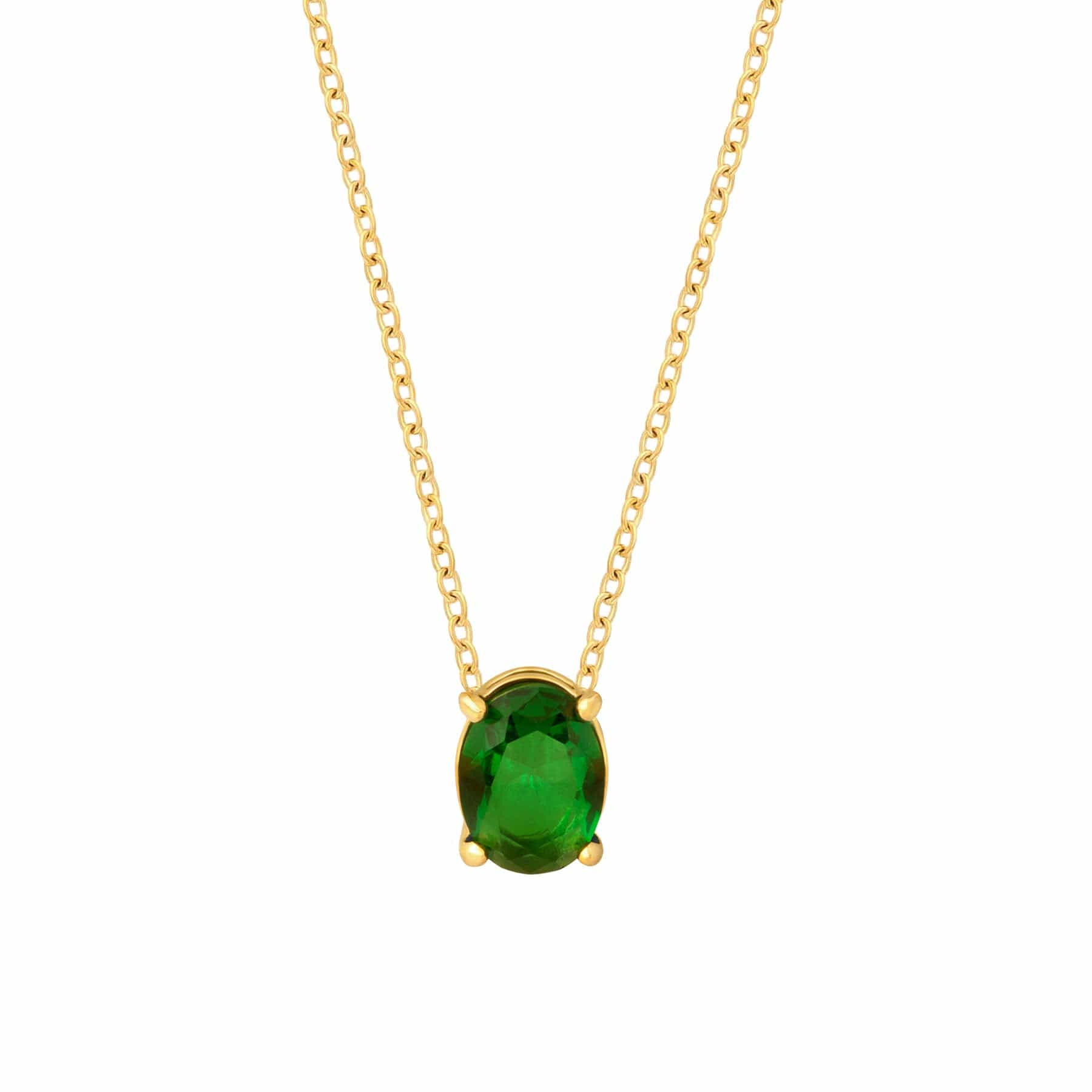BohoMoon Stainless Steel Maia Necklace Gold / Green