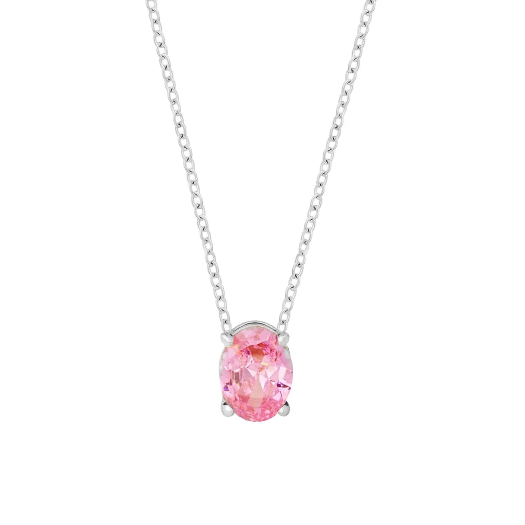 BohoMoon Stainless Steel Maia Necklace Silver / Pink