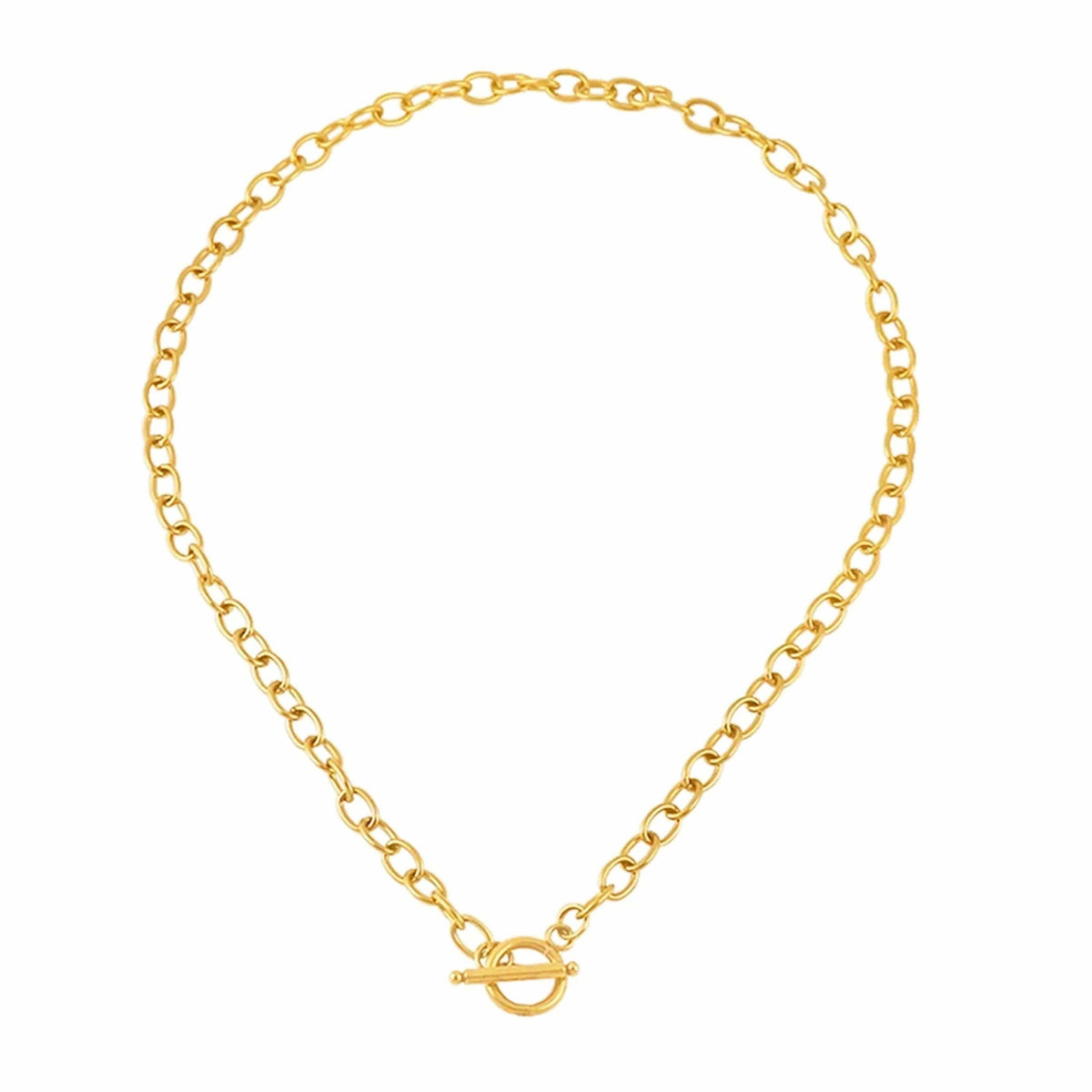 BohoMoon Stainless Steel Maisie TBar Necklace Gold