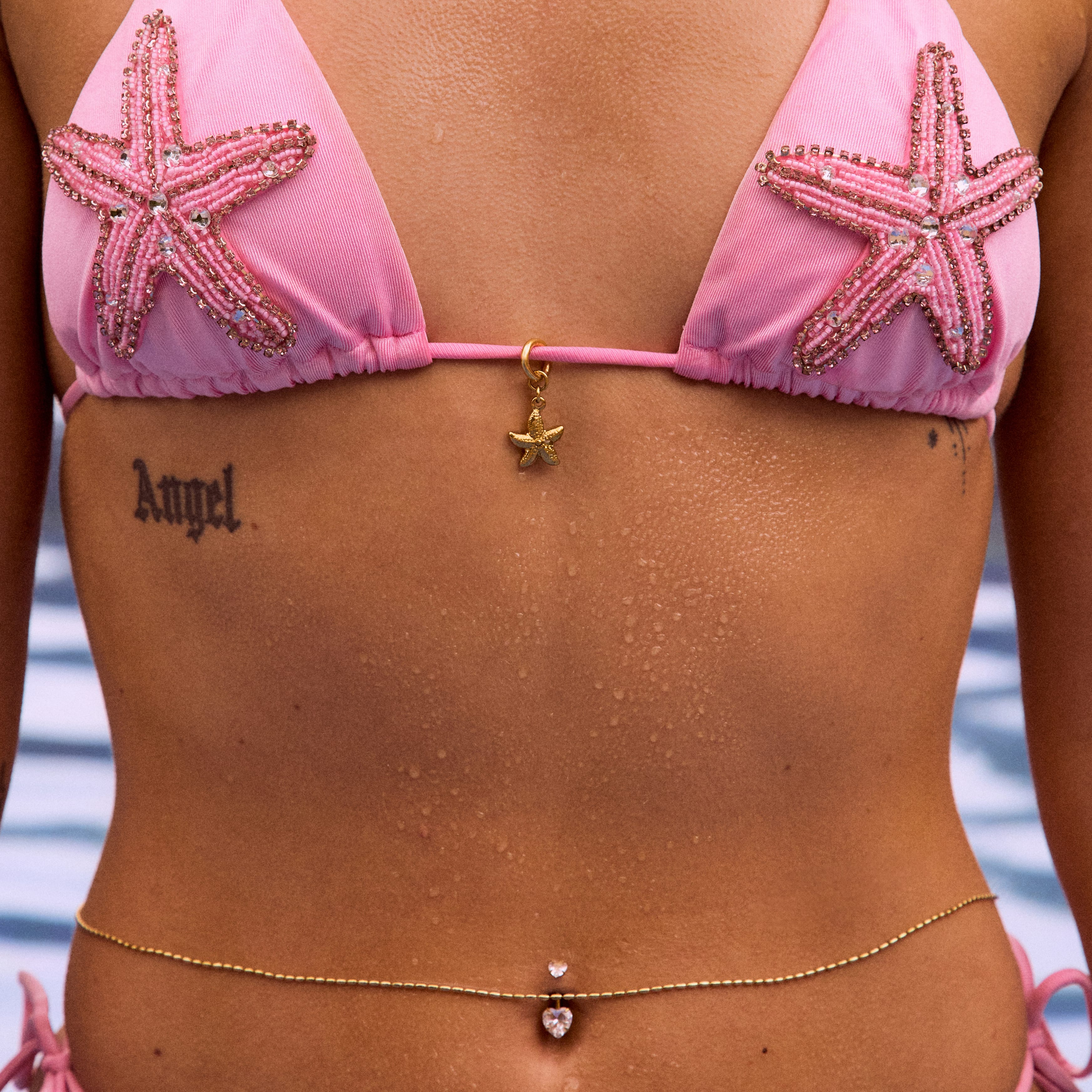 Bohomoon Stainless Steel Malibu Beaded Belly Chain