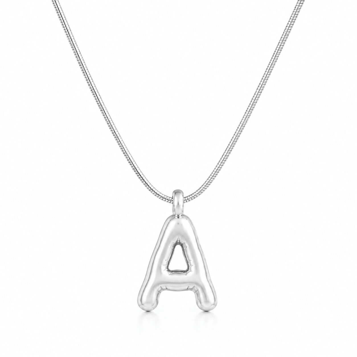 Bohomoon Stainless Steel Maple Initial Necklace