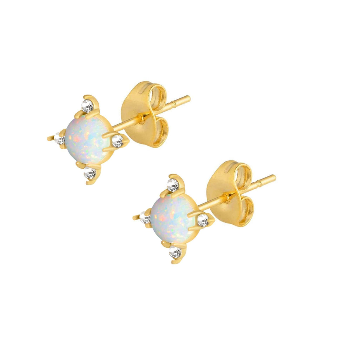 BOHOMOON Stainless Steel Universe Opal Stud Earrings Gold